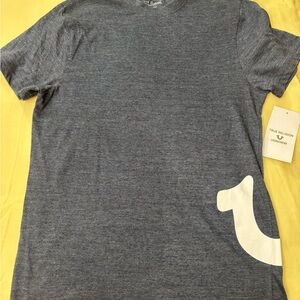 True Religion Men's Heather Blue T-Shirt